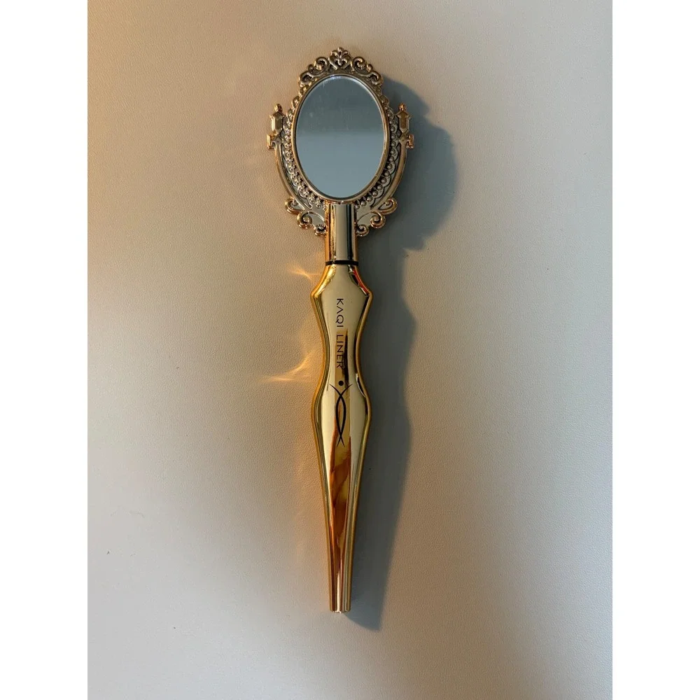 KAQI LINER Magic Mirror Gold Ornate Vintage Style Eyeliner Vanity Tool Accessory